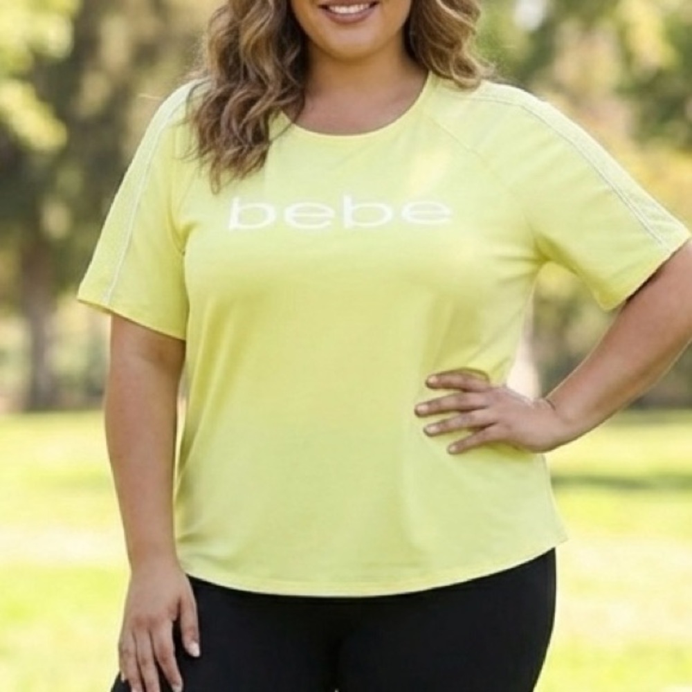 Bebe Yellow T-Shirt woman’s size 2X